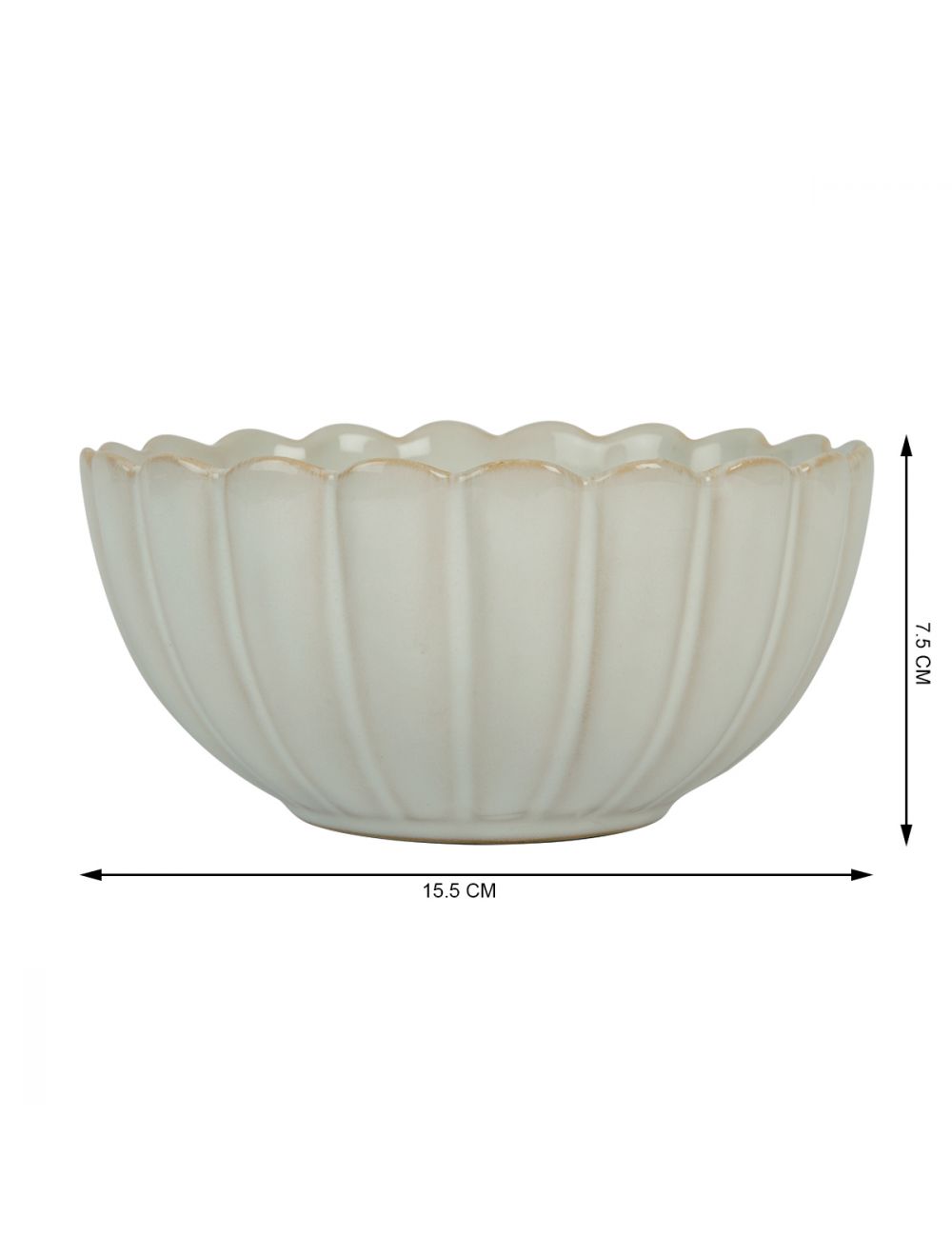 Scallop Rim Cereal Bowl